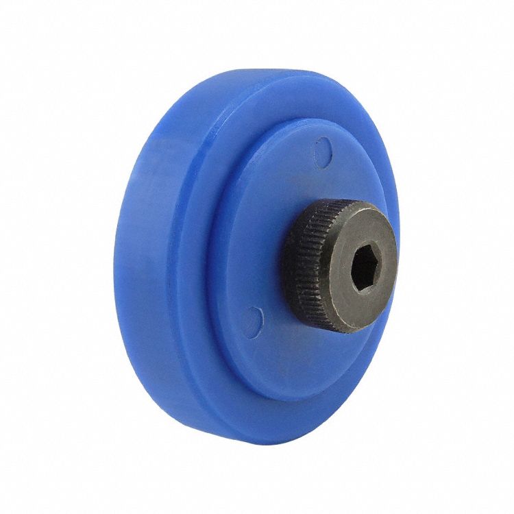 T-Slot Framing System Rollers: 25 Series to 40 Series, 28.5 mm W x 37.5 mm H, Blue (MPN 65-2282-1). Key specifications — Brand: 80/20; Housing Material: Glass Fiber Reinforced PA Nylon; Includes: Mounting Hardware.