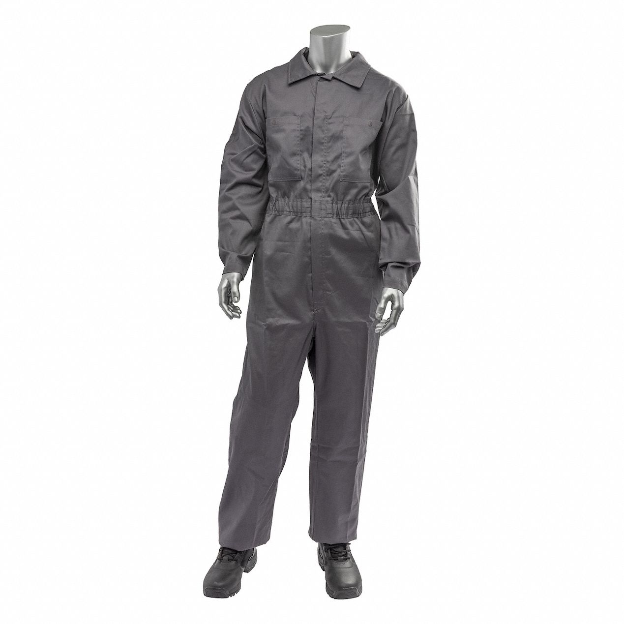 Coverall: 9 cal/sq cm ATPV, Men's, 2XL, Tall, 52 in Max. Chest Size, 46 in Max Waist Size, Gray