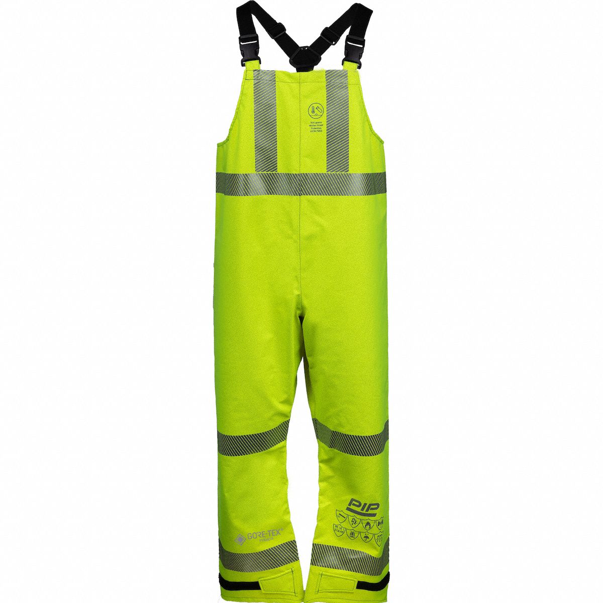 AR/FR Bib Overall: ANSI Class E, 2XL, 32 in Inseam, 25 cal/sq cm ATPV Rating, Hi-Vis Orange, 3