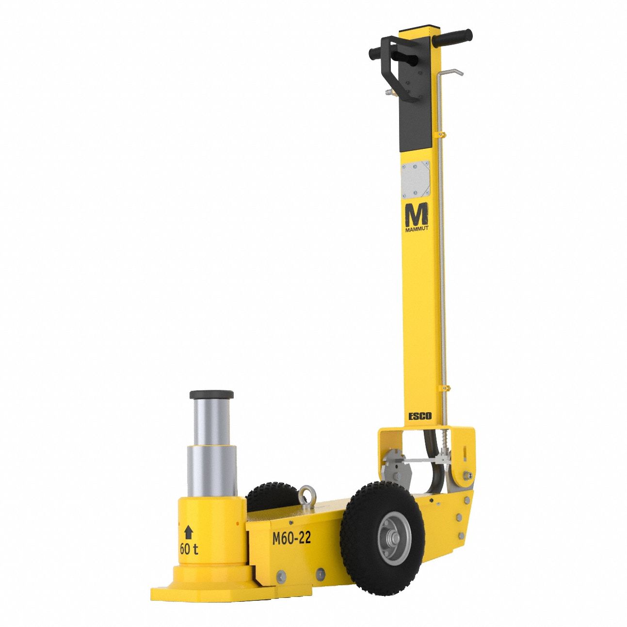 ESCO/EQUIPMENT SUPPLY CO, Air/Hydraulic Jack, Steel, Heavy Lifting Jack