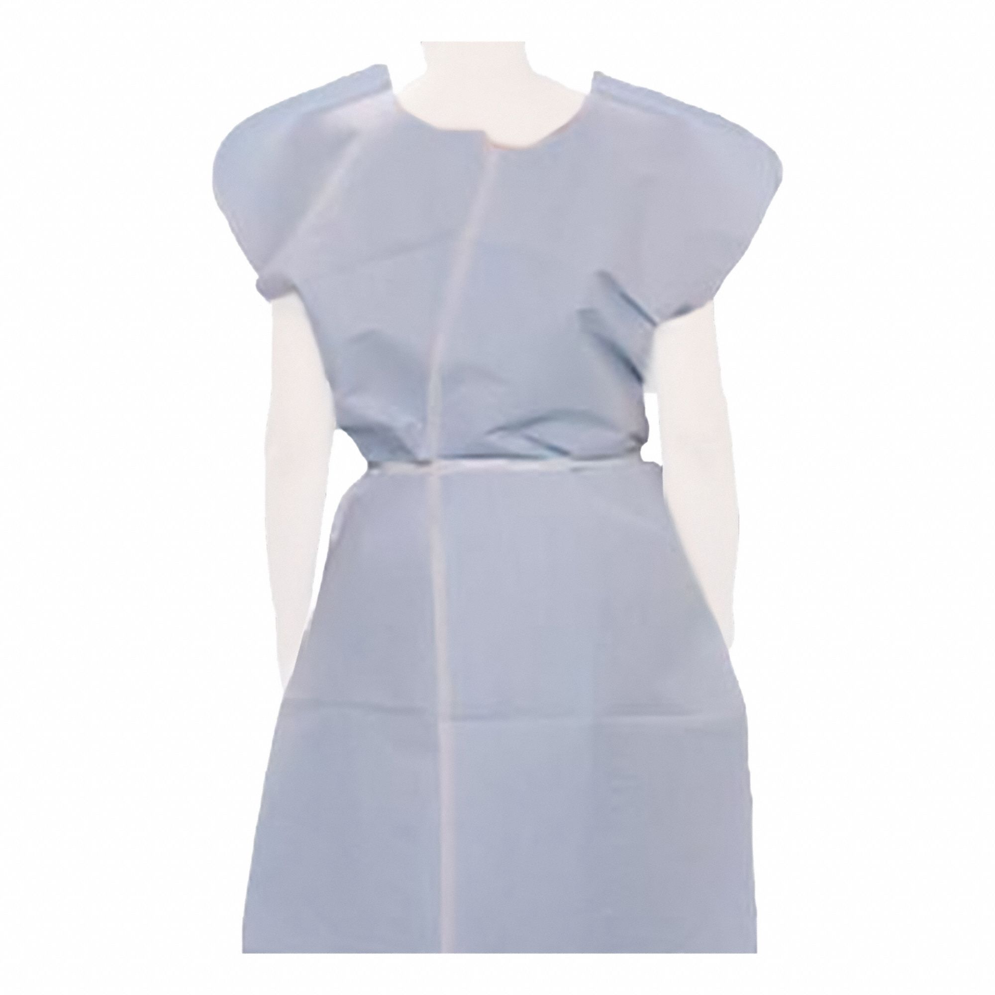 Exam Gown: Poly/Tissue, Universal Named Size, 1 Ply, Latex-Free, Blue, 910520, 50 PK