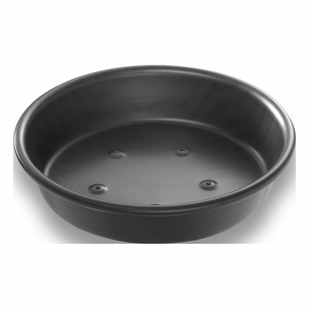 Pizza Pan: 6 in Overall Dia, Anodized Aluminum, Perforated, 14 ga Gauge, Uncoated