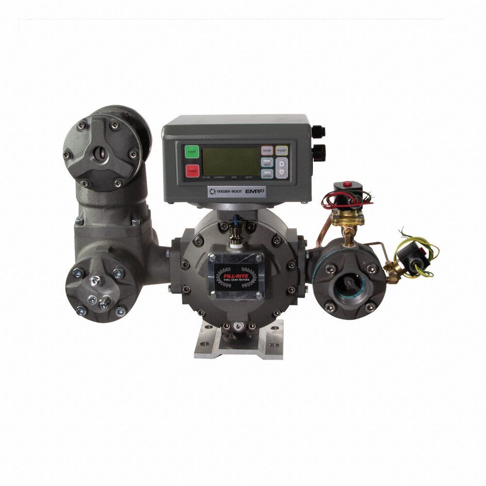 FILL-RITE Positive Displacement Flowmeter,3 in Sz - Meters for Fuel Transfer Pumps