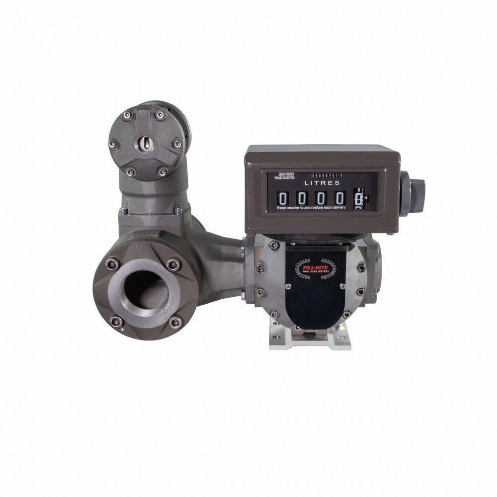 Positive Displacement Flowmeter,3 in Sz (MPN TS30AV06BLCBMXBS4N). Key specifications — Display Type: Mechanical; Unit Of Measure: Liters; Brand: FILL-RITE; Manufacturer Part Number: TS30AV06BLCBMXBS4N; Housing Material: Anodized Aluminum; Accuracy: +/-0.5%.