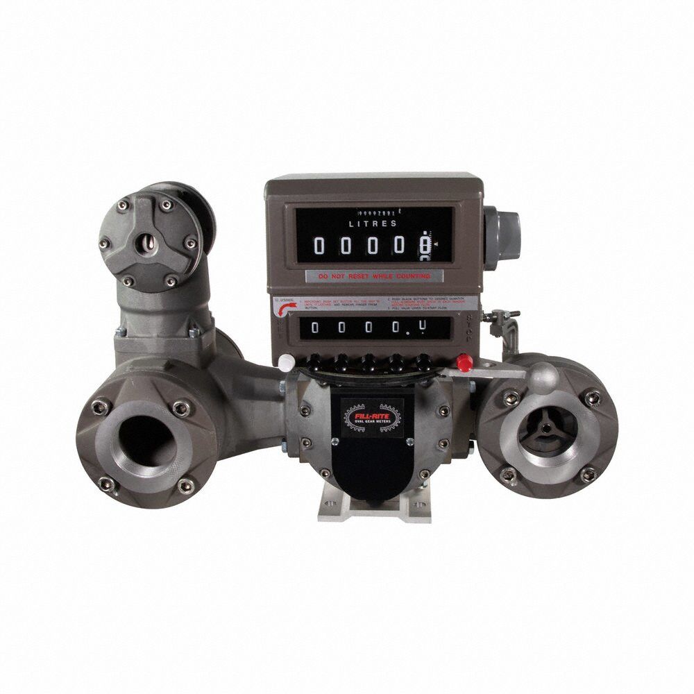 FILL-RITE Positive Displacement Flowmeter,3 in Sz - Meters for Fuel Transfer Pumps