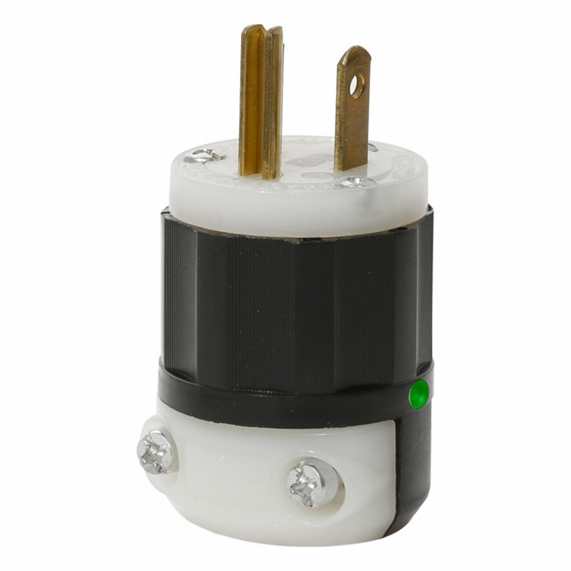 FICHE A LAMES, 20 A, 250 V, NOIR-BLANC