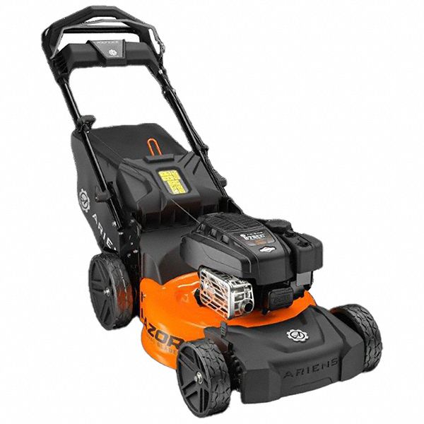 Gas-Powered Lawn Mower: Self-Propelled, 21 in Cutting Wd, Rear Discharge Location, Five-Point