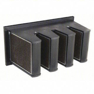 V-Bank Air Filter: 12 in x 24 in x 12 in, Fiberglass, Single Header, 4 Vs, MERV 15