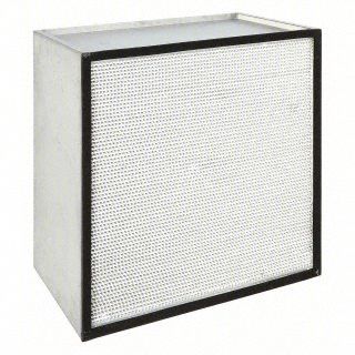 GRAINGER HEPA Air Filter: 24 in x 30 in x 12 in, 99.97% Filter Efficiency, Downstream Face (MPN 911TJ2). Key specifications — Brand: GRAINGER; Frame or Header Material: Galvanized Steel.