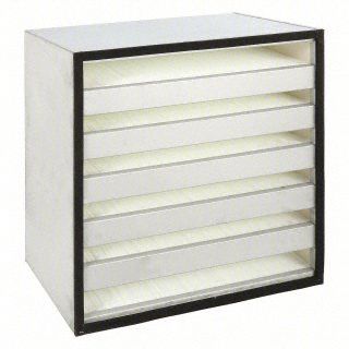 GRAINGER HEPA Air Filter: 24 in x 12 in x 12 in, 99.99% Filter Efficiency, Downstream Face (MPN 911TJ8). Key specifications — Brand: GRAINGER; Frame or Header Material: Galvanized Steel.