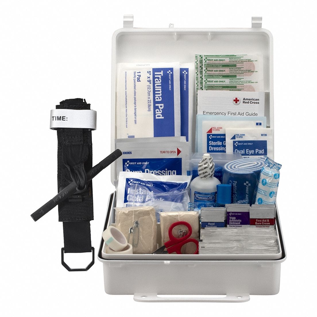 FIRST AID ONLY, 210 Components, ANSI/ISEA Z308.1-2021, First Aid Kit ...