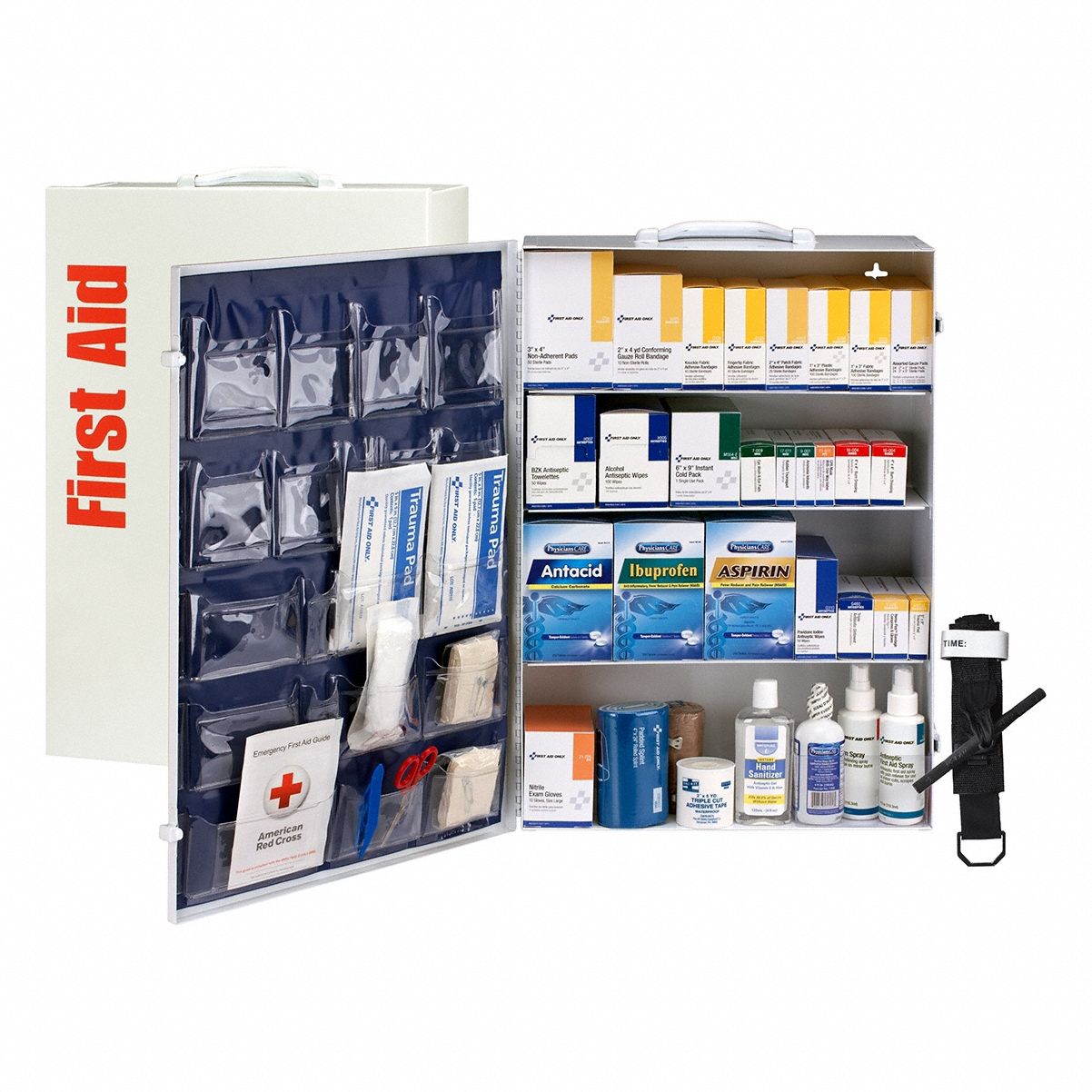 FIRST AID ONLY, 1,462 Components, ANSI/ISEA Z308.1-2021, First Aid Kit ...