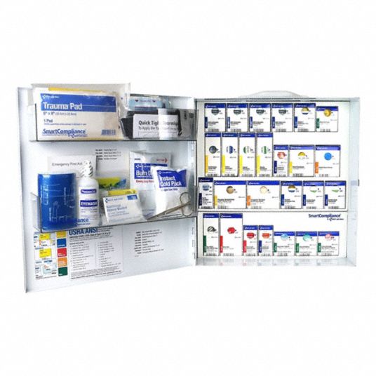 FIRST AID ONLY, 391 Components, ANSI/ISEA Z308.1-2021, First Aid Kit ...