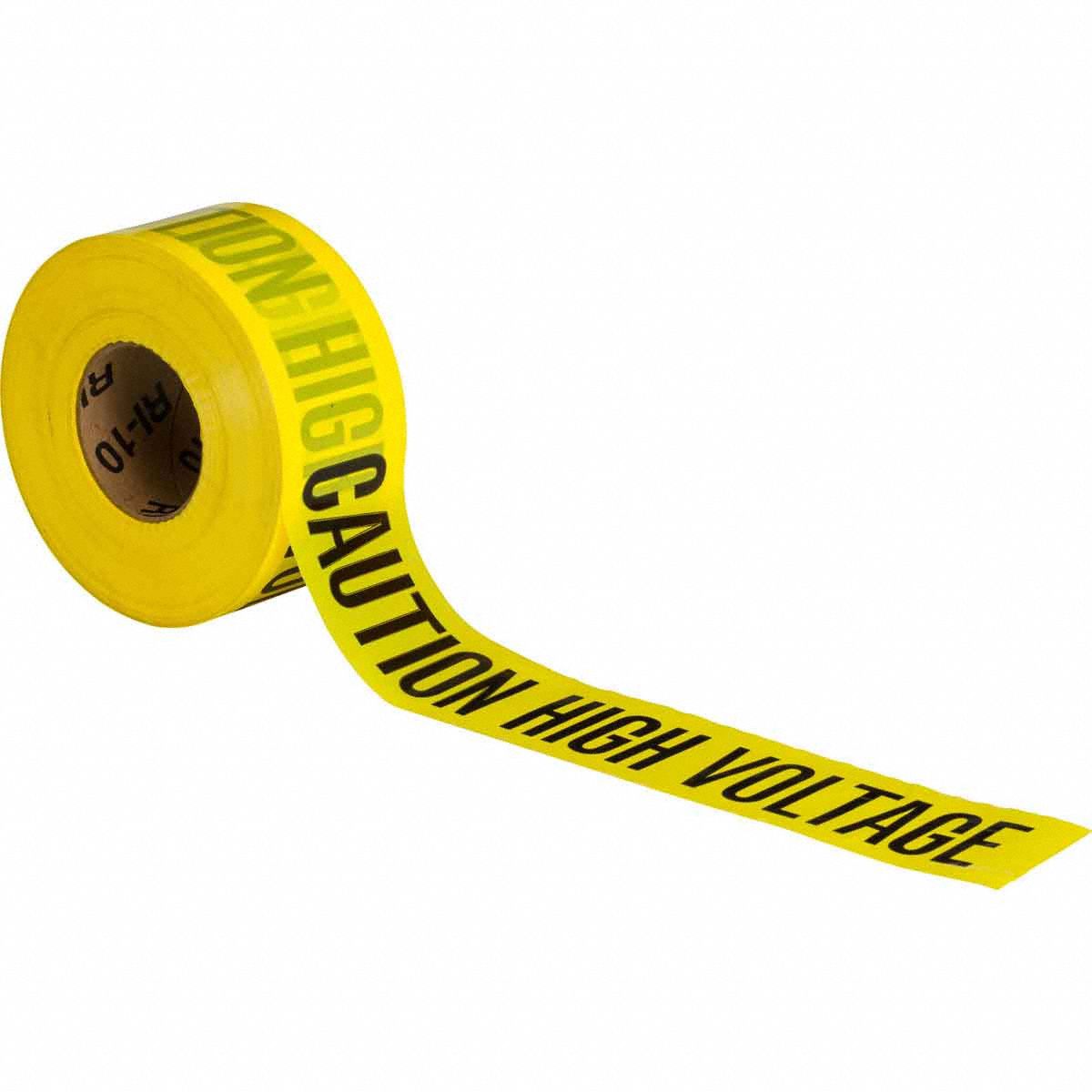 BARRIER TAPE CAUTION HIGH VOLTAGE S