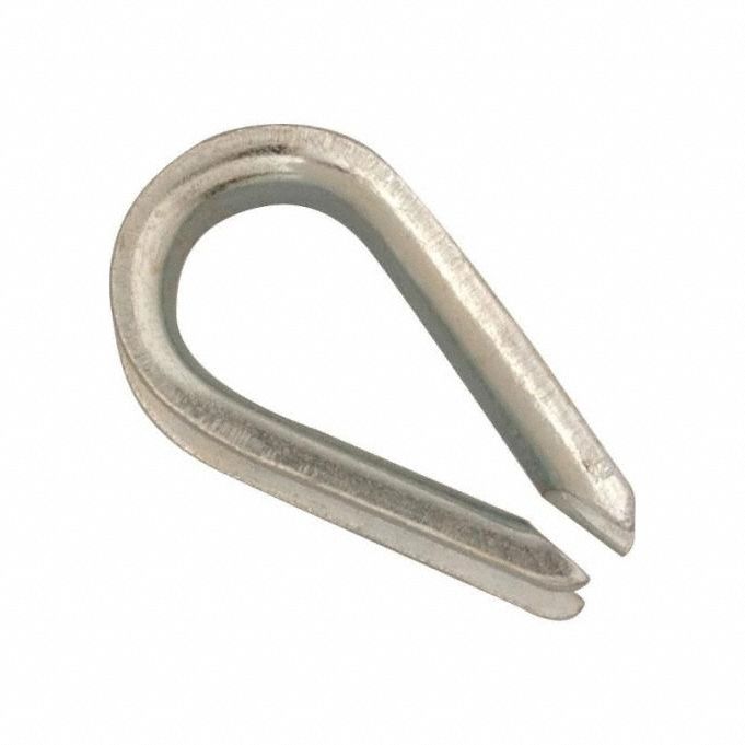 1/8In Wire Rope Thimble Zinc Pl