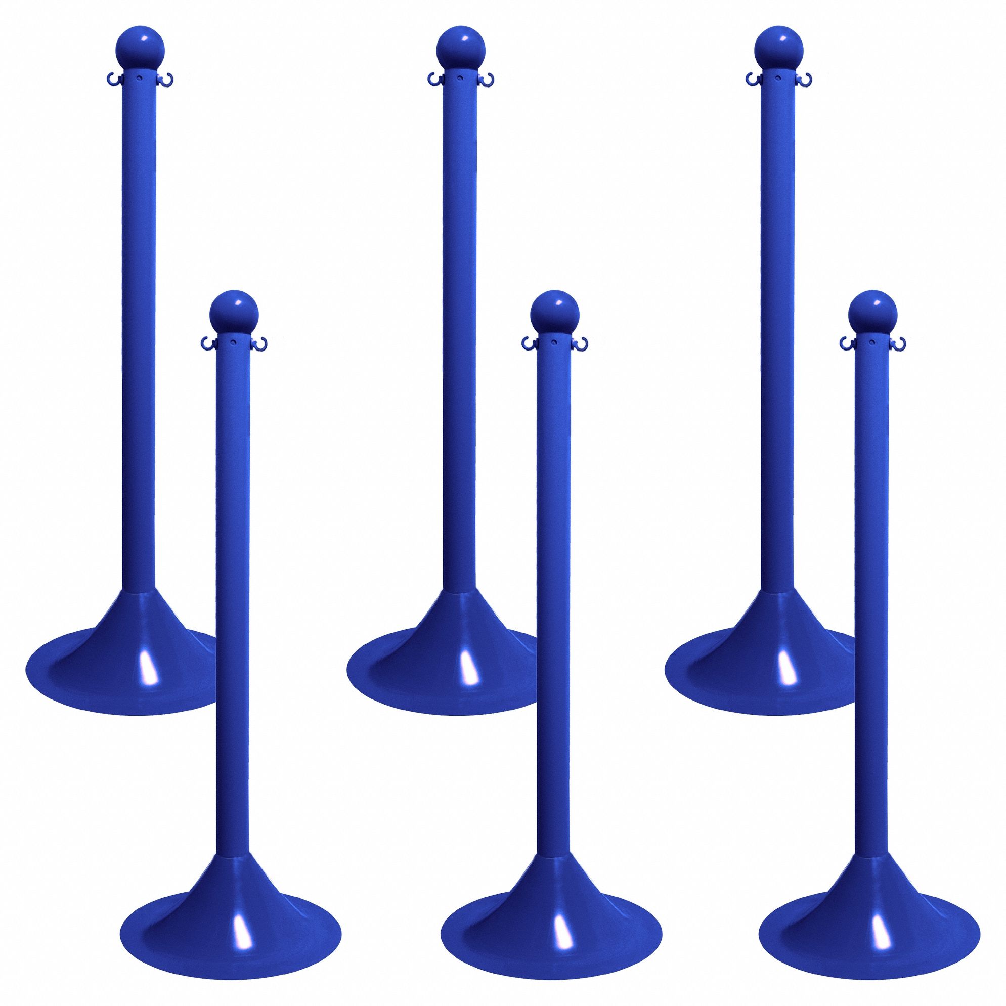 STANCHION LIGHT DUTY BLUE 6 PACK