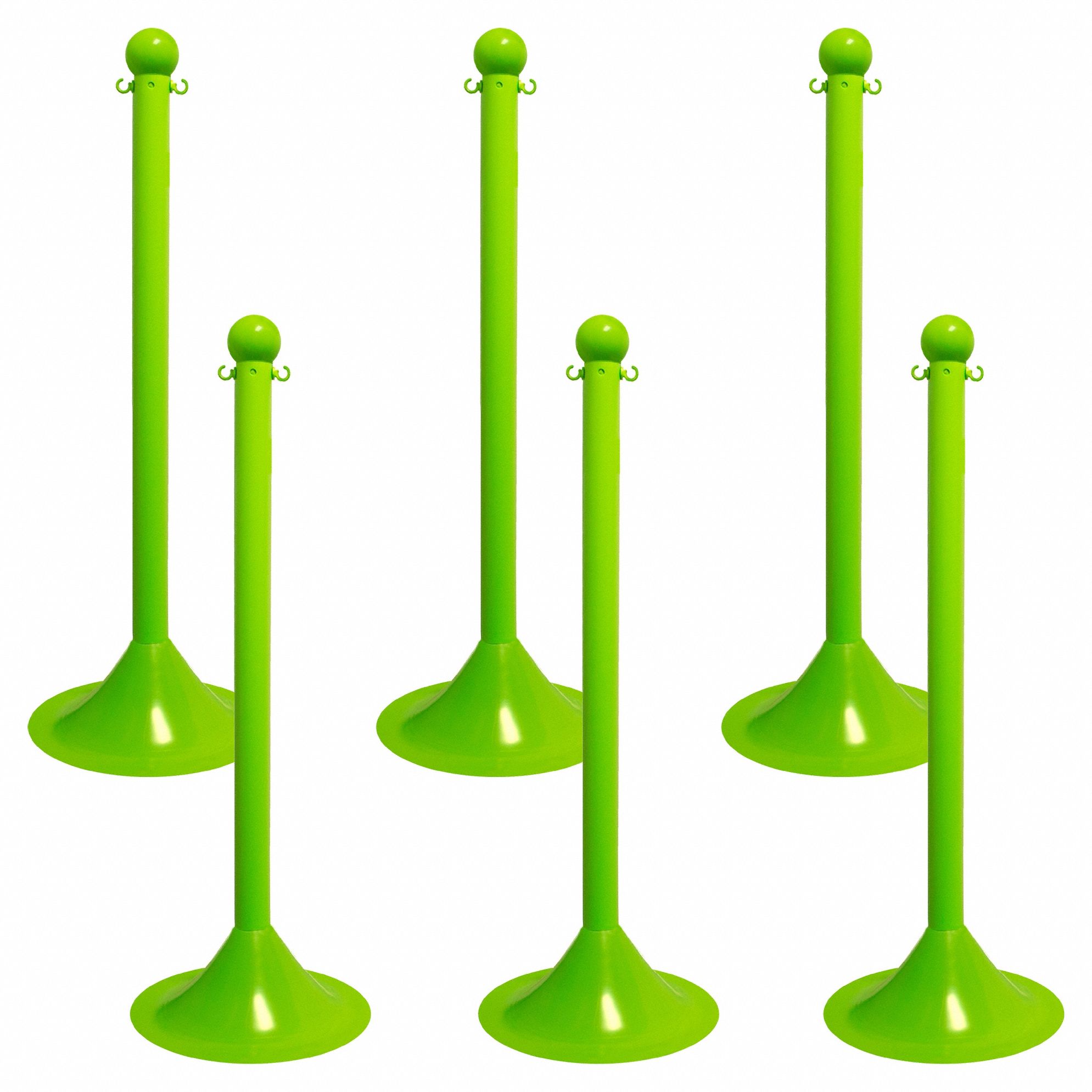 STANCHION LIGHT DUTY GREEN 6 PACK