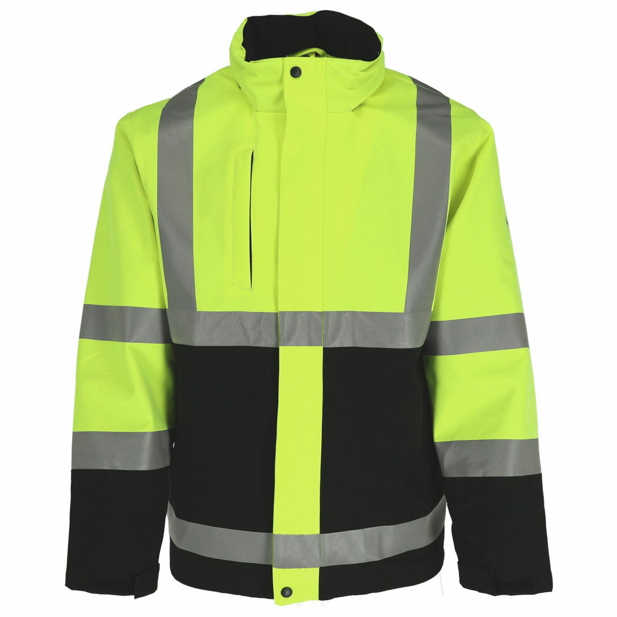 REFRIGIWEAR, Rain Jacket, 4XL, HiVis Rainwear Jacket 797Y33