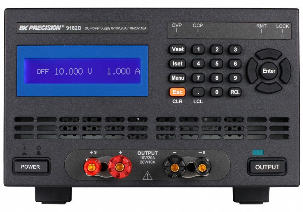 DC Power Supply: Dual Range DC, Included, 5.1 in H x 8.3 in W x 16.3 in D, NIST, LED