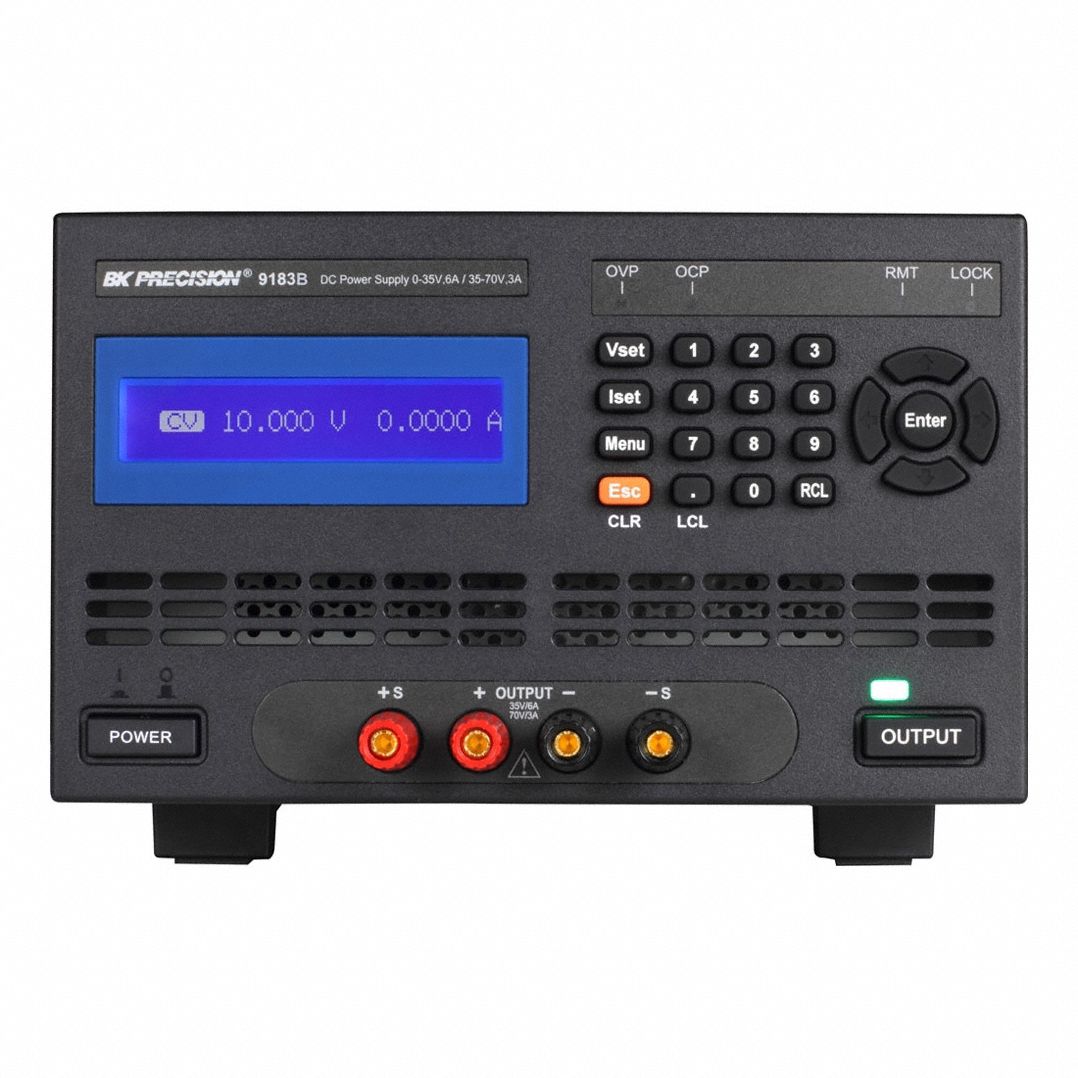 DC Power Supply: Dual Range DC, Included, 5.1 in H x 8.3 in W x 16.3 in D, NIST, LED