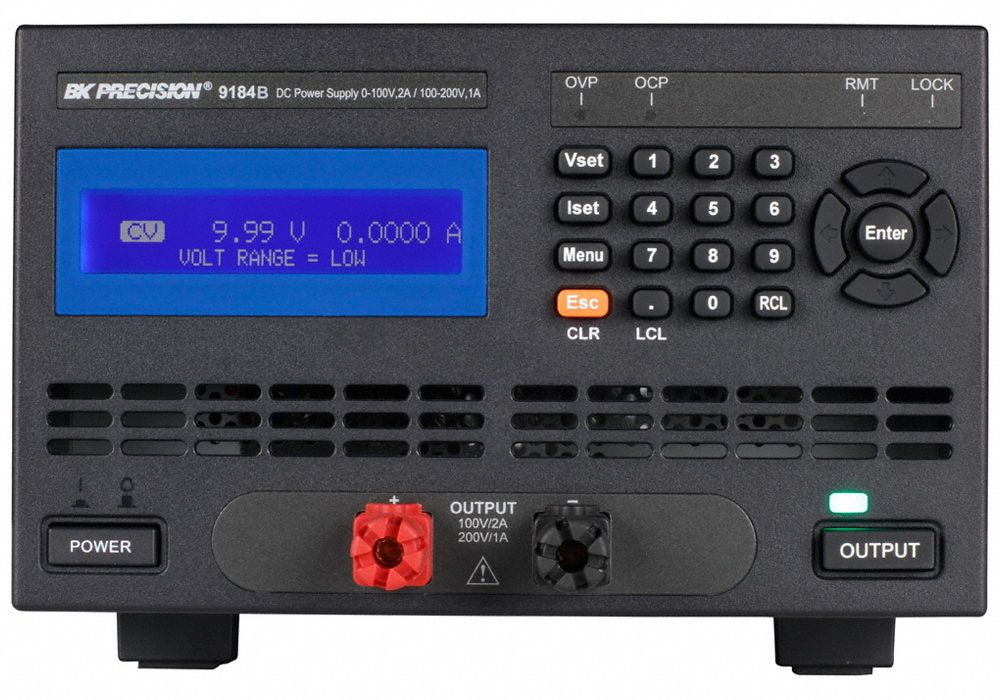 DC Power Supply: Dual Range DC, Included, 5.1 in H x 8.3 in W x 16.3 in D, NIST, LED
