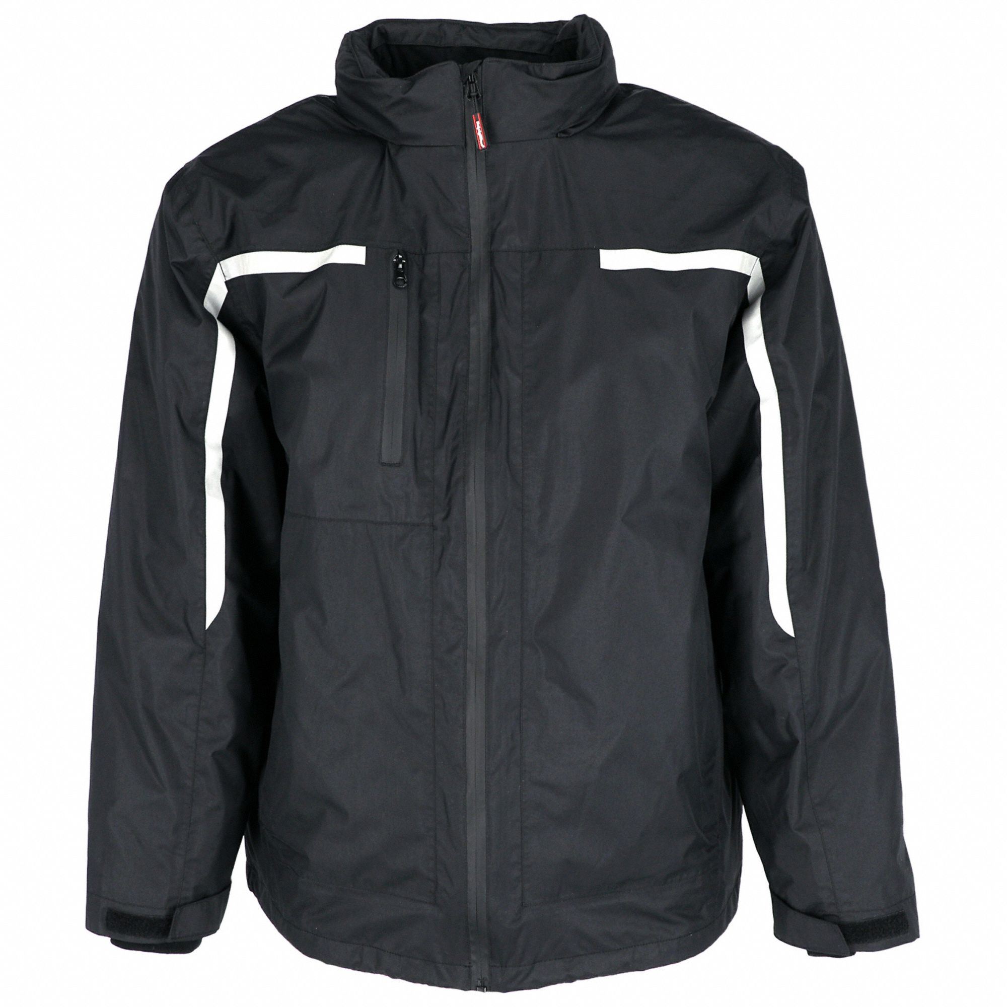 REFRIGIWEAR, Rain Jacket, L, Rain Jacket 797Y439188RBLKLAR Grainger