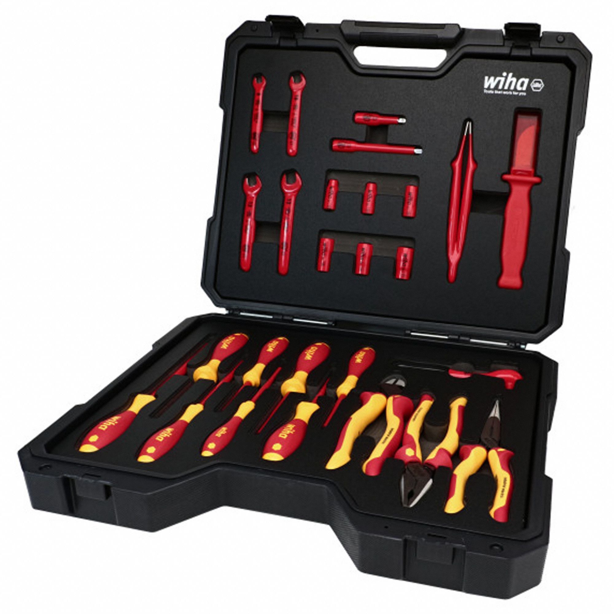 WIHA, 17 Pieces, Insulated, EV Service Tool Kit 800X2991890 Grainger