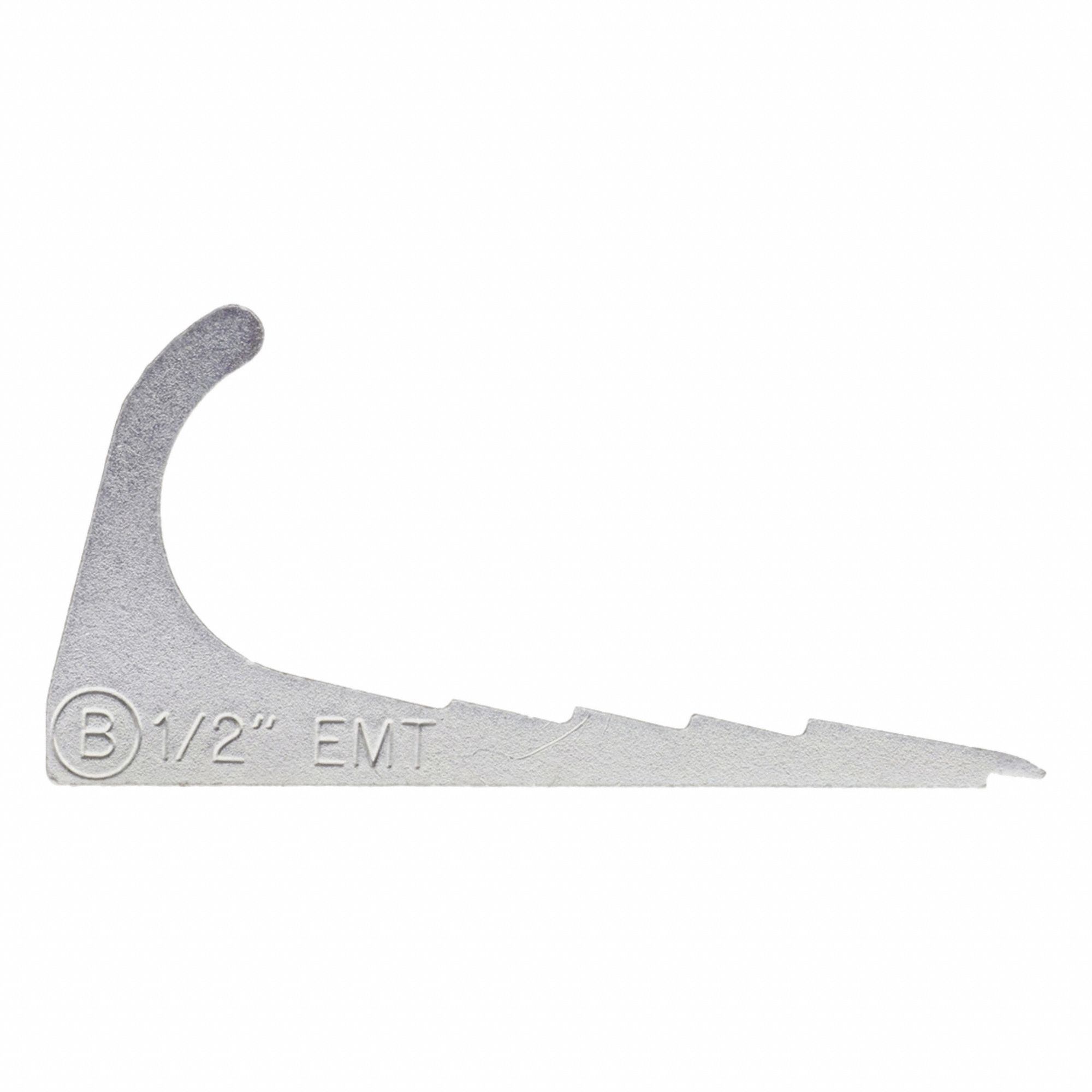 Nail Strap: Steel, Zinc Plated, 1/2 in Trade Size / Wire Range