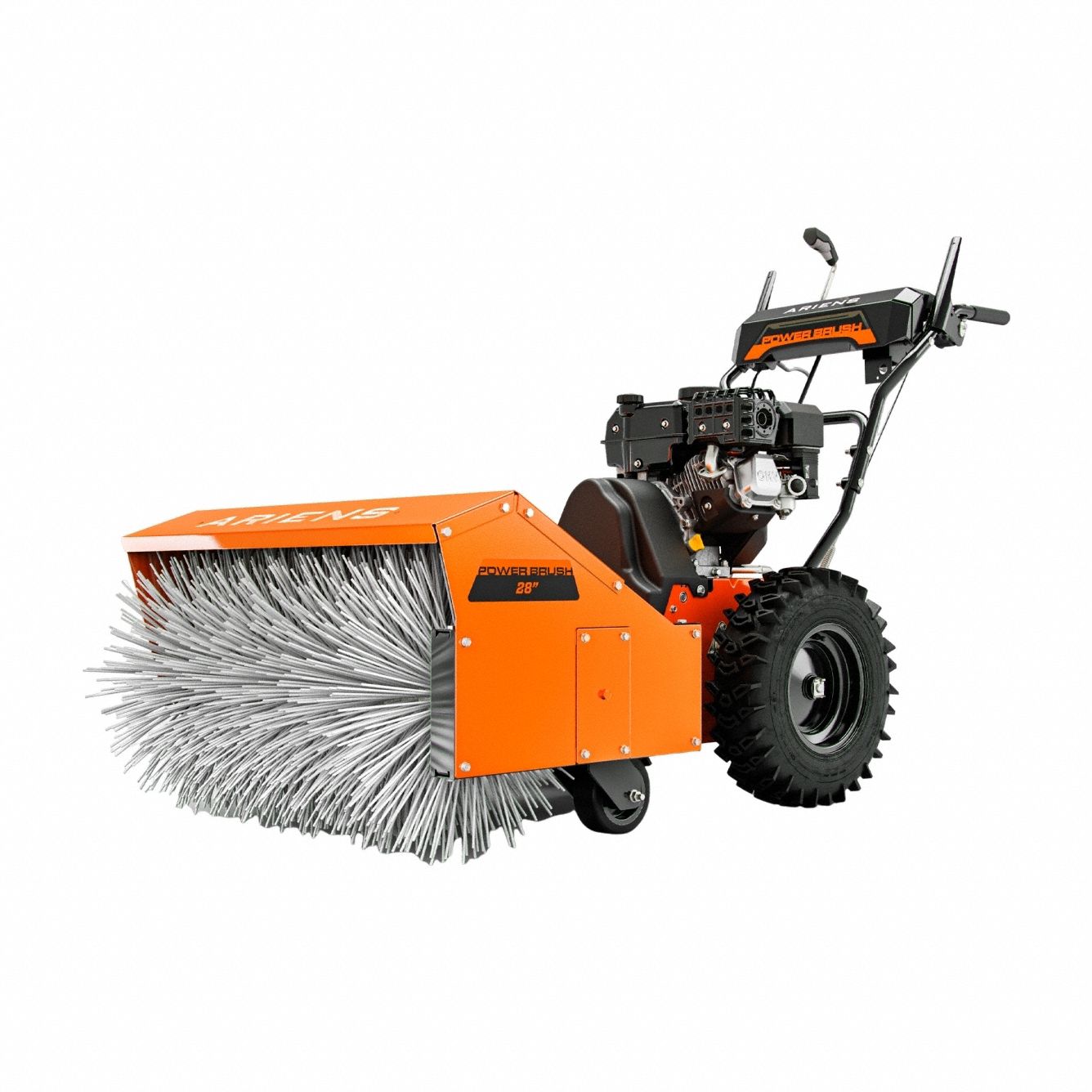Power Brush: 33 in Tool Wd, 28 in Brush Wd, 18 in Brush Dia, 179 cc Engine Displacement