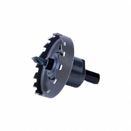 Hole Cutter: 7/8 in Saw Dia., 14 Teeth, 1/4 in Max. Cutting Dp, 3/8 in Thread Size