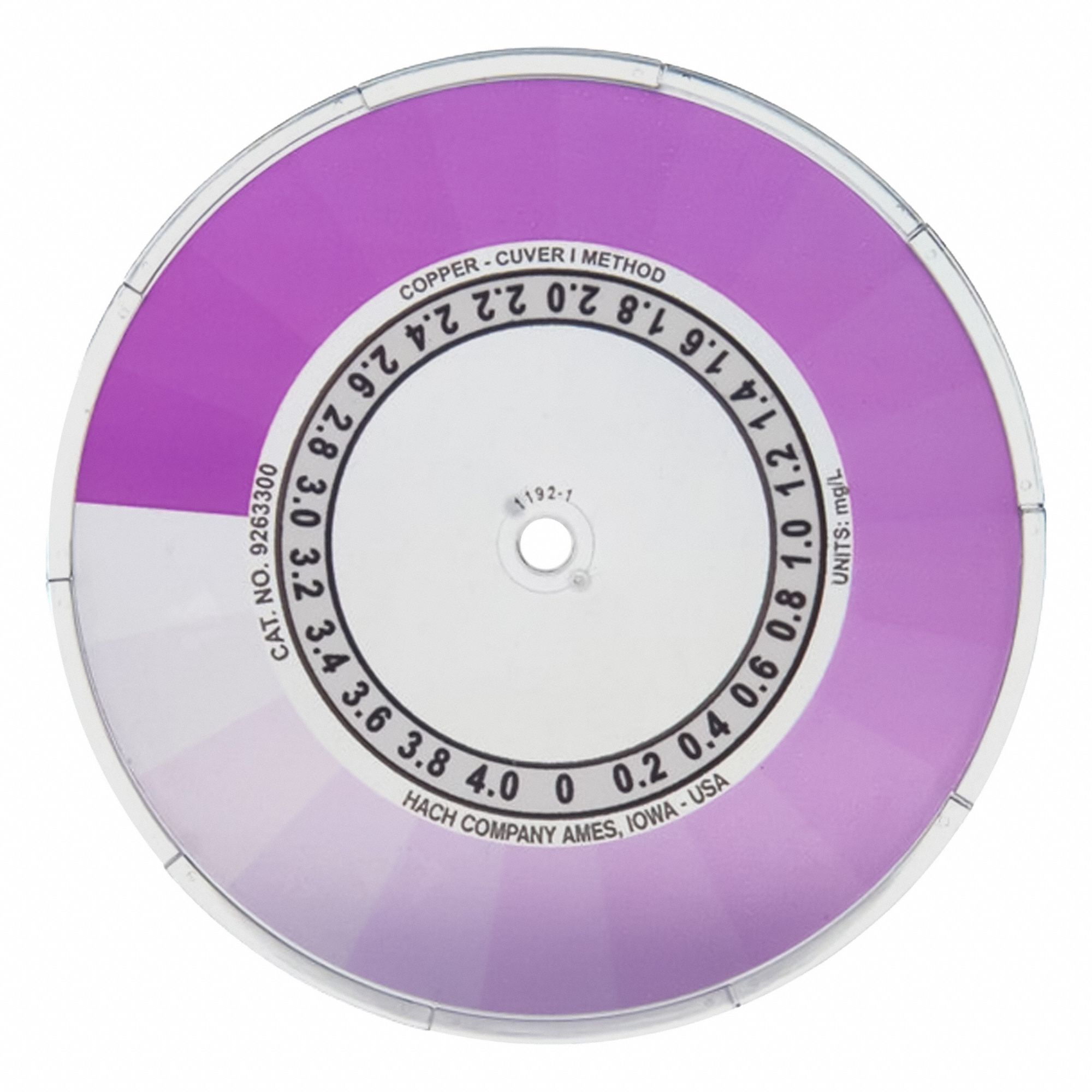 HACH, 0 to 4 mg/L, 9263300, Color Disc - 897XH3|9263300 - Grainger