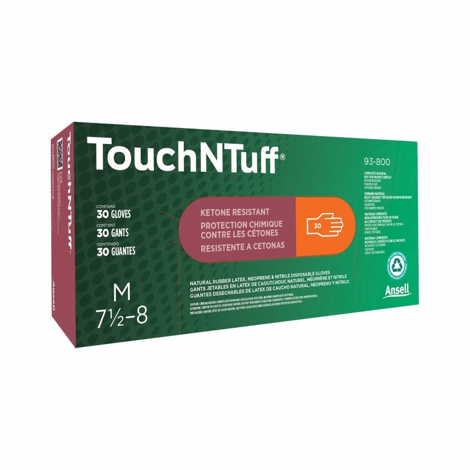 TOUCHNTUFF, Chemical-Resistant, L ( 9 ), Glove - 410EY7|93-800 - Grainger