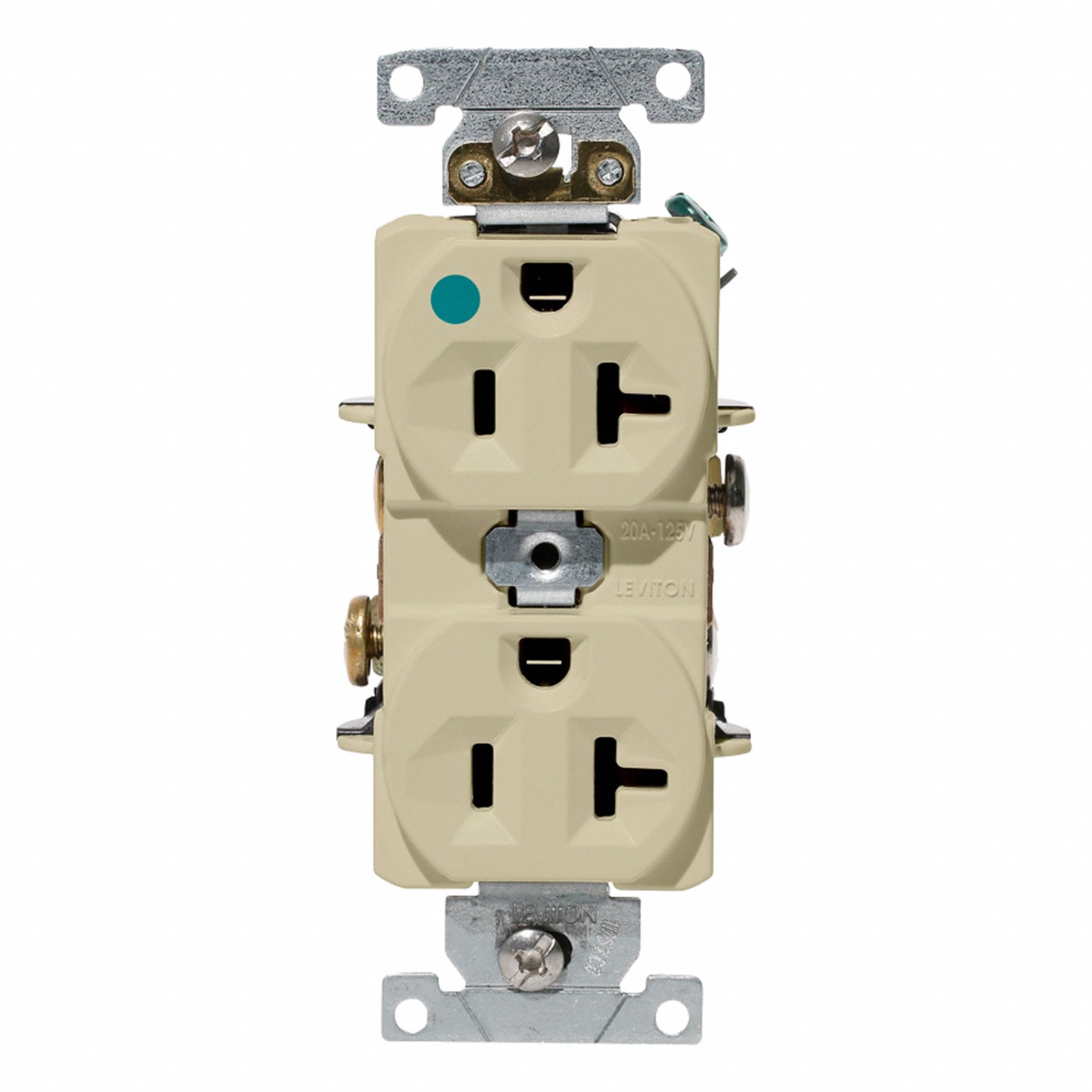 Duplex Outlet Ivory 20A 125V
