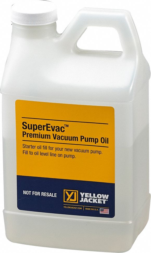 Refrigerant Evacuation Pump Oil: ISO-46, 32 oz Container Size, Bottle