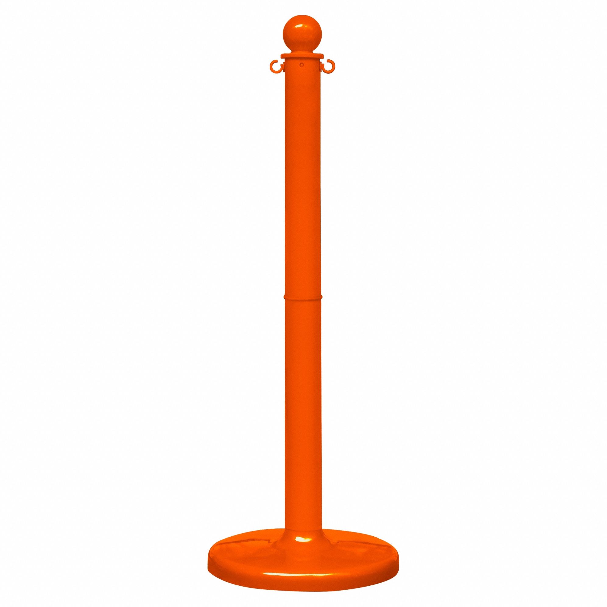 Stanchion, Post Dia. 2-1/2", Safety Orange
