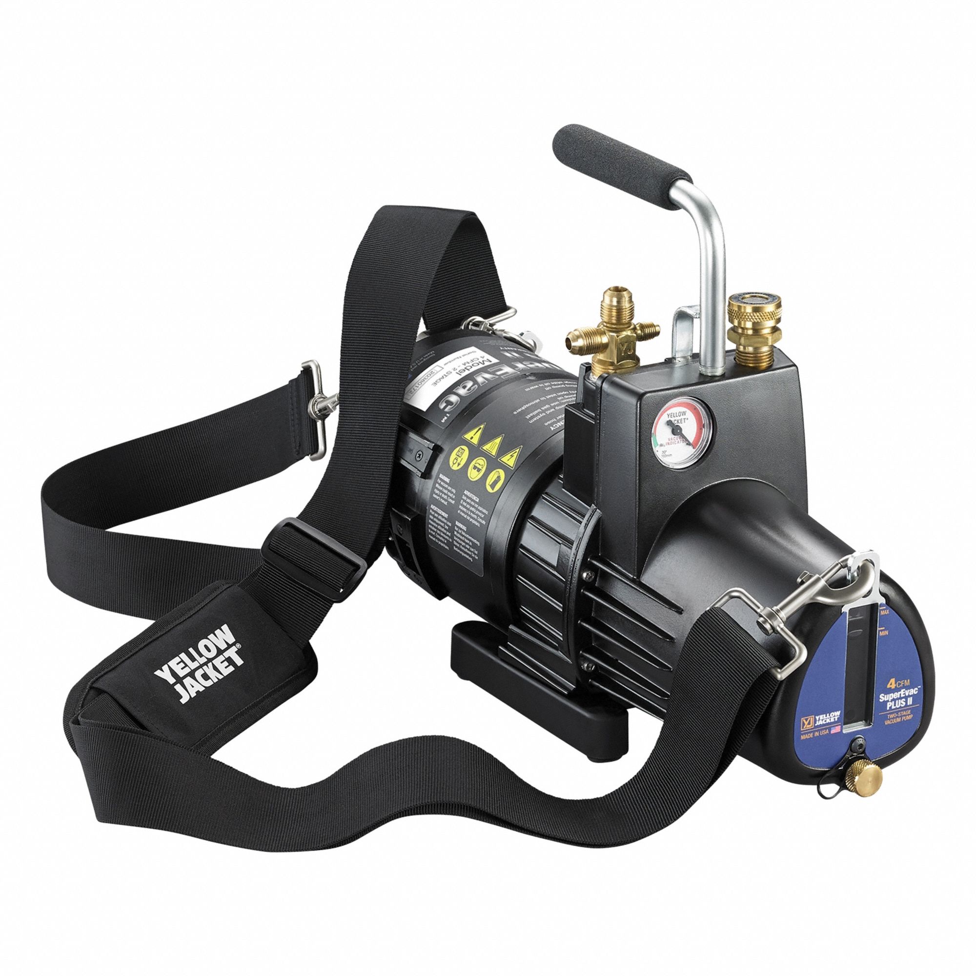 Vacuum Pump: 4 cfm, 15 micron Ultimate Vacuum, 120V AC, A2L Compatible, Male, Flare