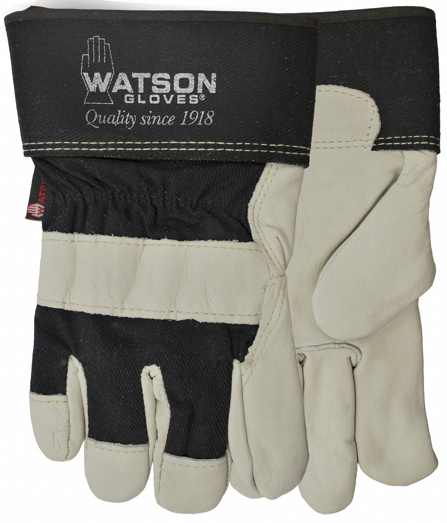 Leather Gloves: 2XL ( 13 ), 32°F Min Temp, Premium, Cowhide, Wing Thumb, 1 PR