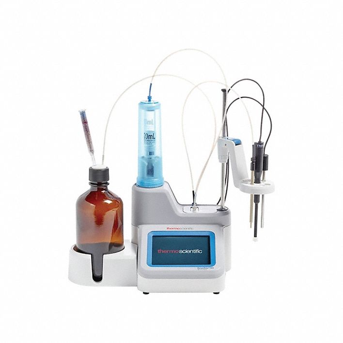 Titrator: pH/Potentiometric, 1, ATC Probe/ROSS Ultra pH Electrode, 50/60 Hz
