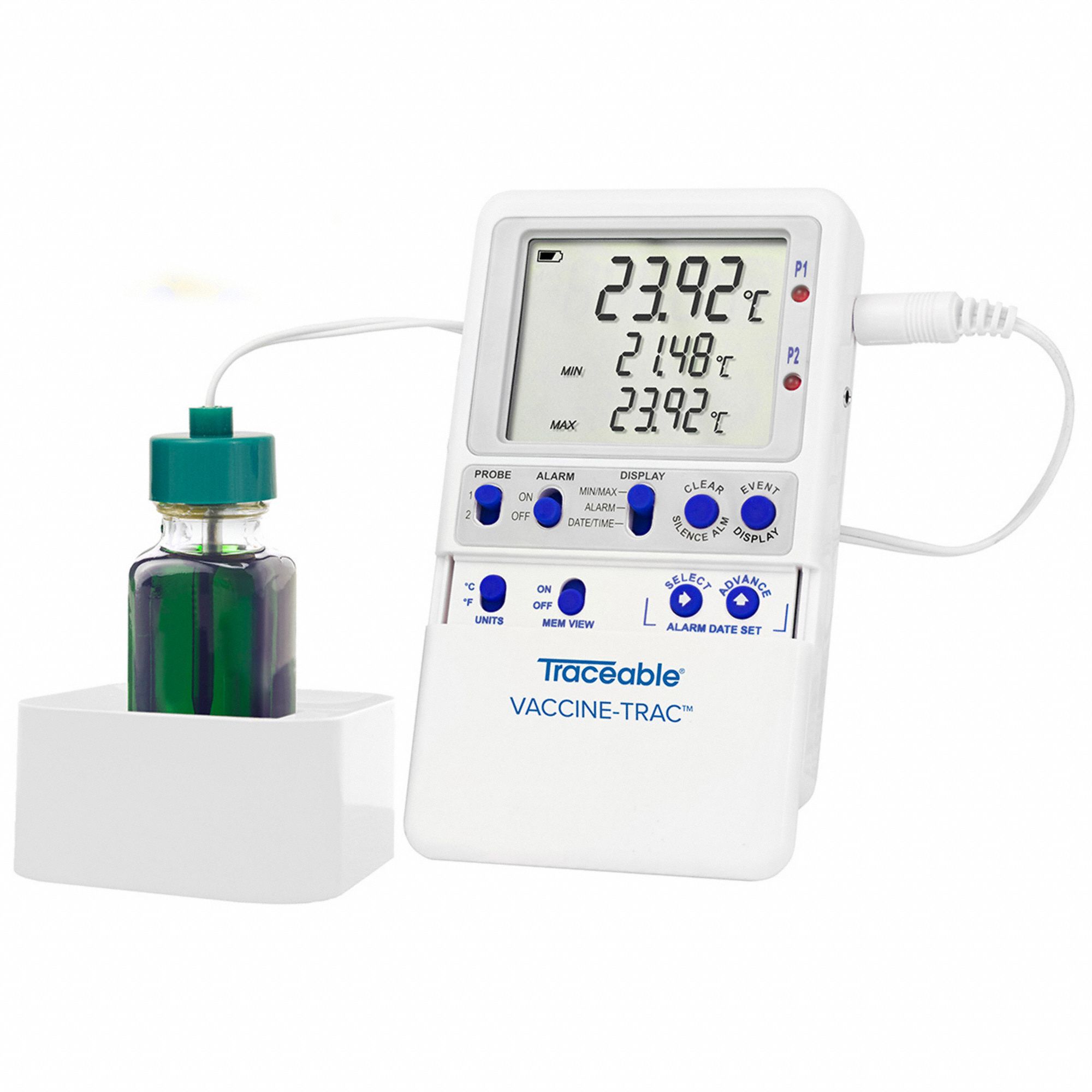 ±0.25°C, NISTTraceable, Temperature Data Logger 797NV86439 Grainger