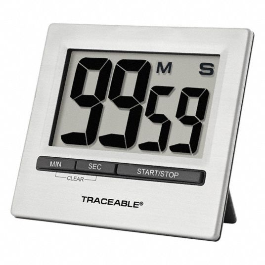 Traceable Calibrated Digital Count Down Timer; 99min/59s