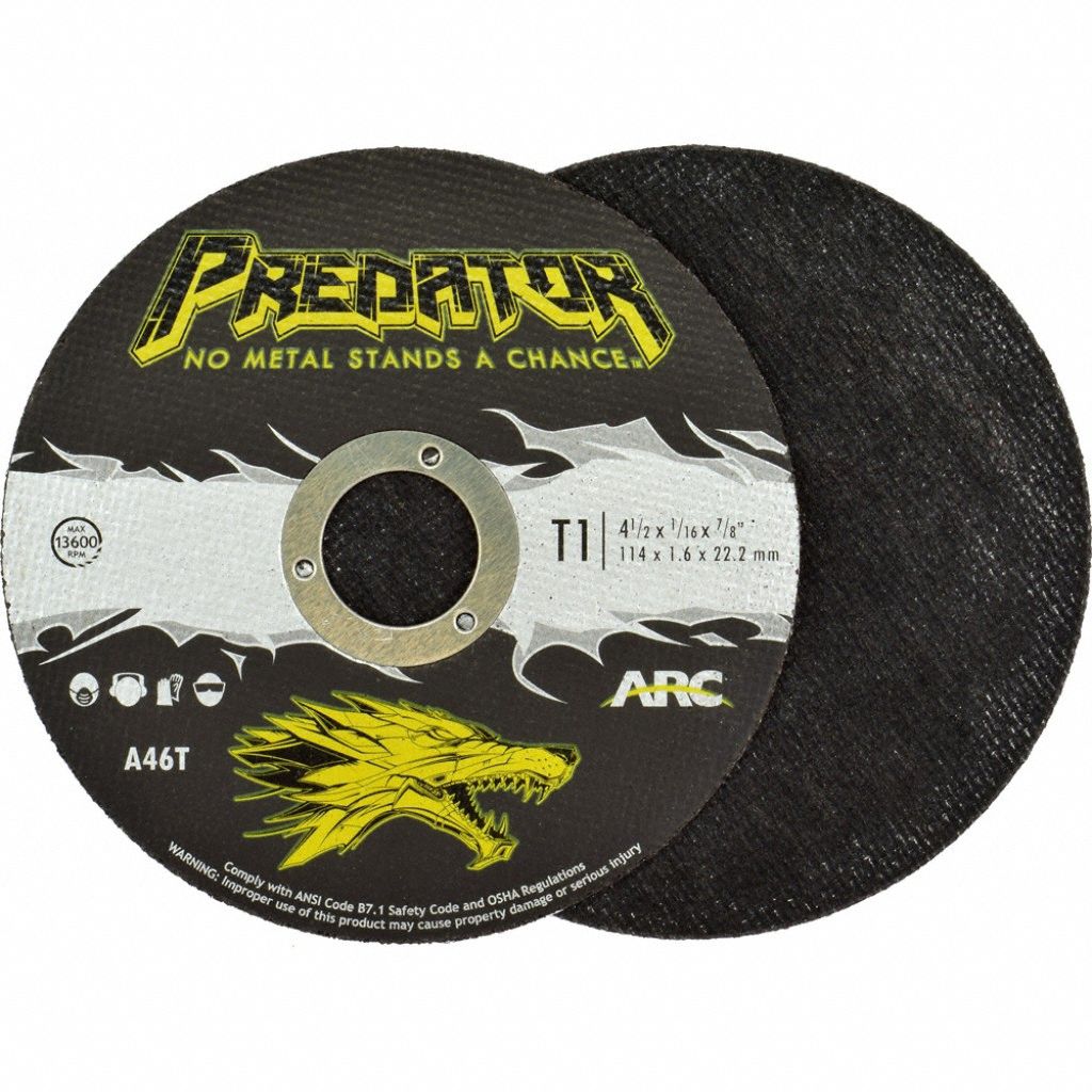 Abrasive Cut-Off Wheel, Grit 46, 5" dia