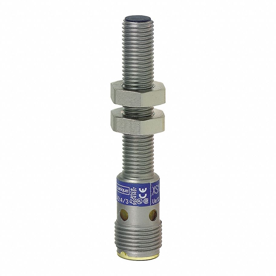 Inductive Cylindrical Proximity Sensor: Built-in Connector, Shielded, 3 Wires