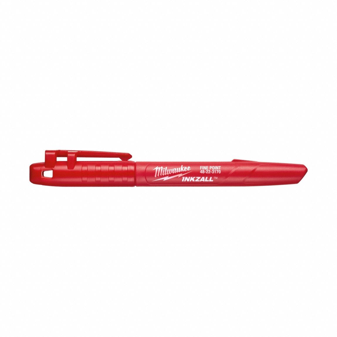 Ink Industrial Marker: Bullet, Red, Std Actuation Style, Point
