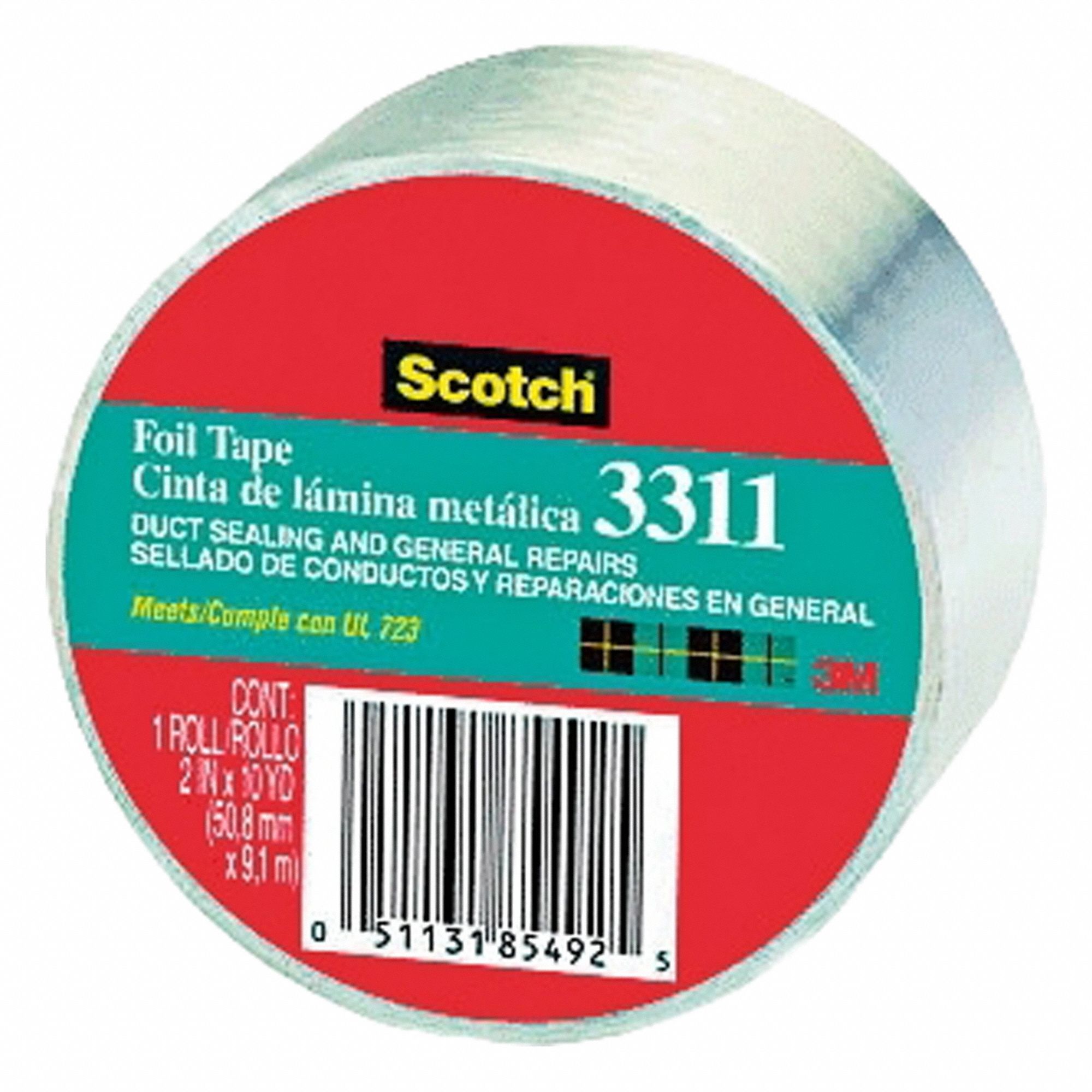 Foil Tape Aluminum Silver 2 x60 yd. PK24