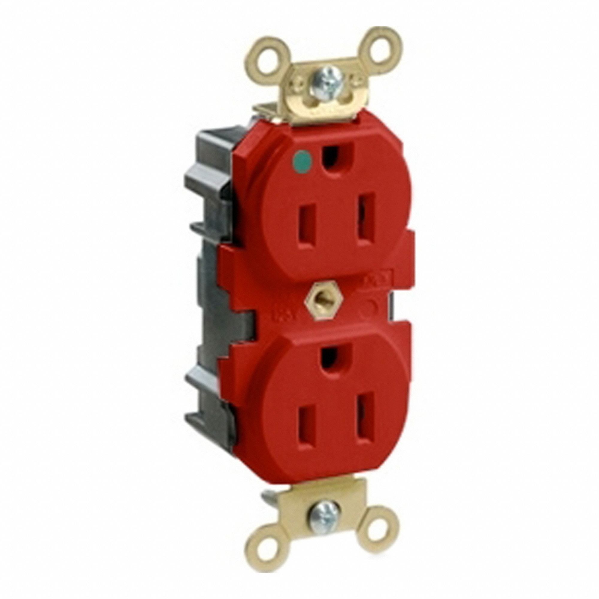 Lev-Lok MRI 15A 125V HG/TR Self-Gr Red