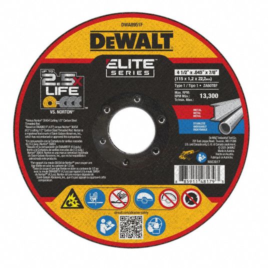 DEWALT, Type 1, 4 1/2