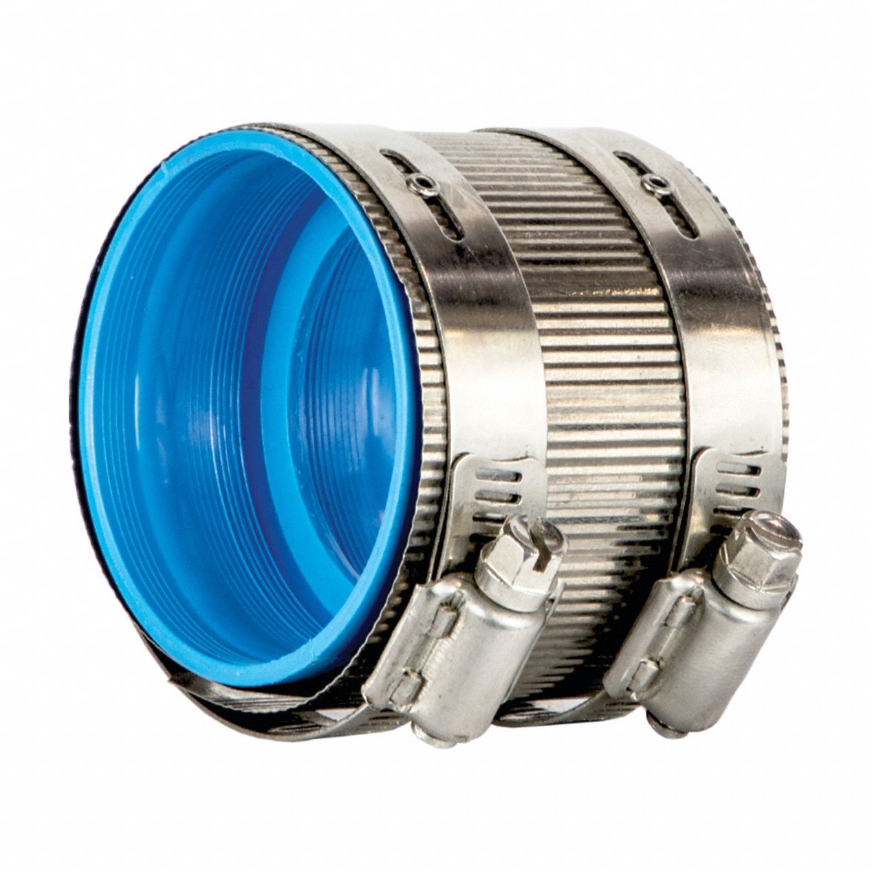 Coupling: 4 in x 4 in Fitting Pipe Size, Schedule 80, No Hub x No Hub, 80 psi, 0° to 160° F
