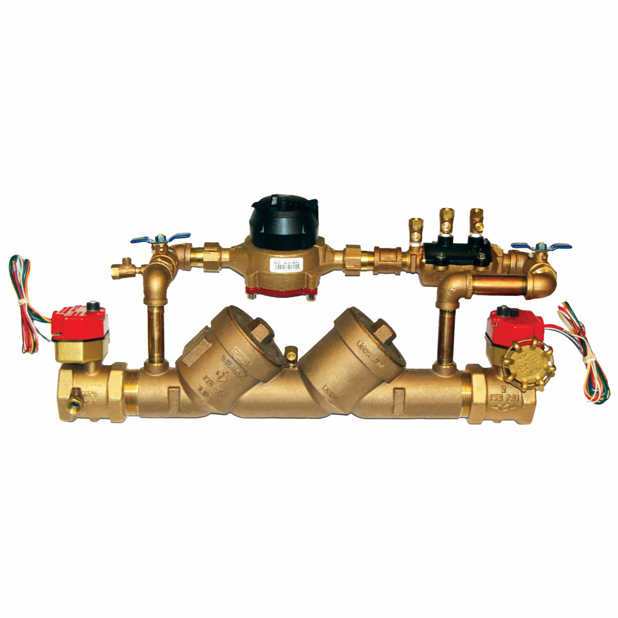 Backflow Preventer: For Water Media, Low Health Hazard, 33°F 180°F, Bronze, 950XLTDABF