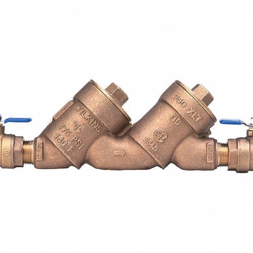 Double Check Backflow Preventer, Bronze