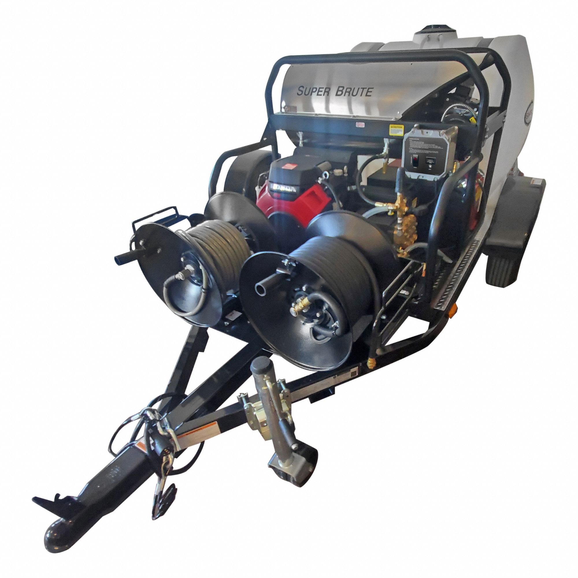 Gas-Powered Pressure Washer: Trailer Pressure Washer, Hot, Cart, Heavy Duty, Diesel, Belt